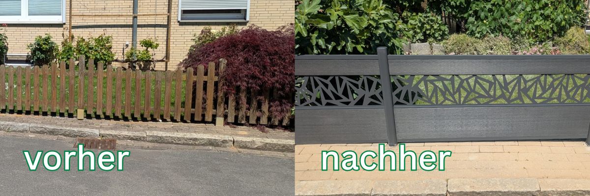 Bauvorhaben Vorgartenzaun