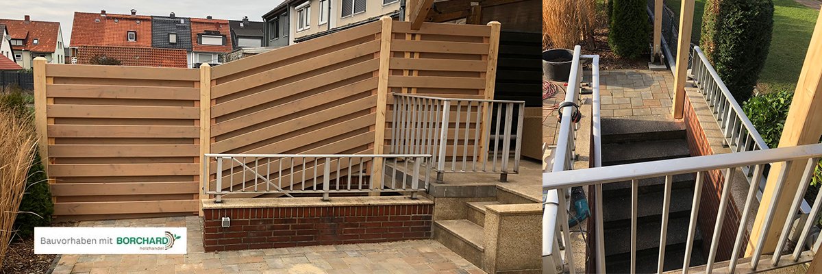 Bauvorhaben: Errichten eines Sichtschutzes